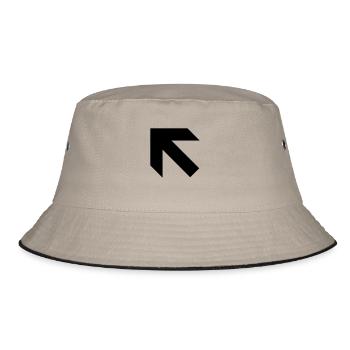 Arrow - Bucket Hat - khaki/black - Front