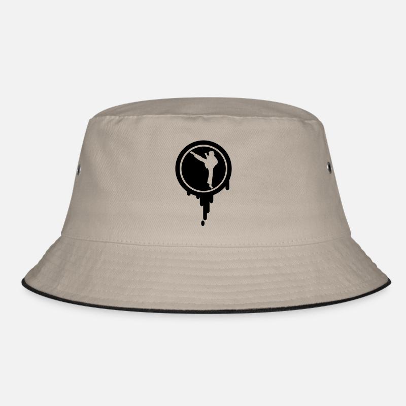 karate - Bucket Hat - khaki/black