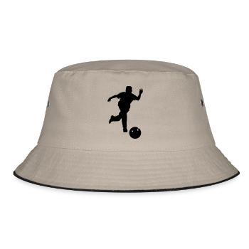 Bowling - Bucket Hat - Khaki/Schwarz - Vorne