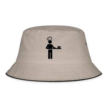 Baker - Bucket Hat - khaki/black - Front