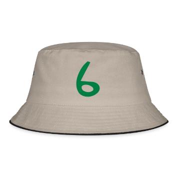 6 - Bucket Hat - Khaki/Schwarz - Vorne
