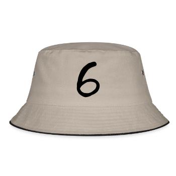 six - Bucket Hat - Khaki/Schwarz - Vorne