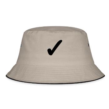 Ok - Ja - In Ordnung - Passt - Bucket Hat - Khaki/Schwarz - Vorne