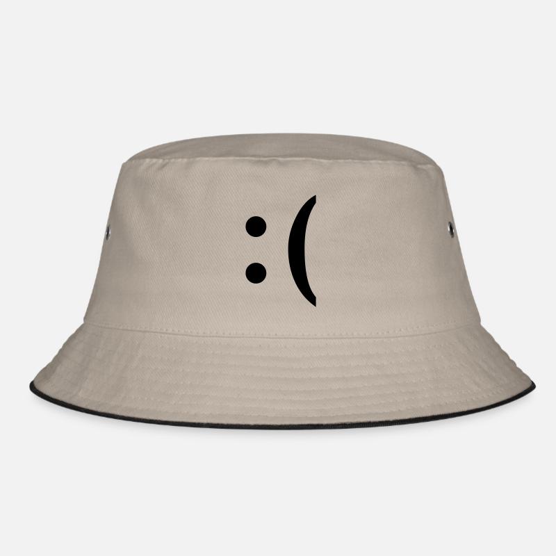 :( smiley traurig Bucket Hat