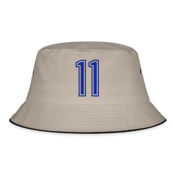 11 - Bucket Hat - Khaki/Schwarz - Vorne