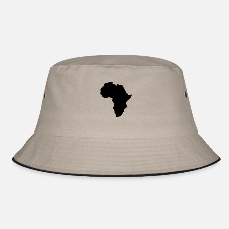african continent map africa drawing afro Bucket Hat