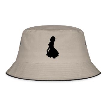 PinUp Ups - Bucket Hat - Khaki/Schwarz - Vorne