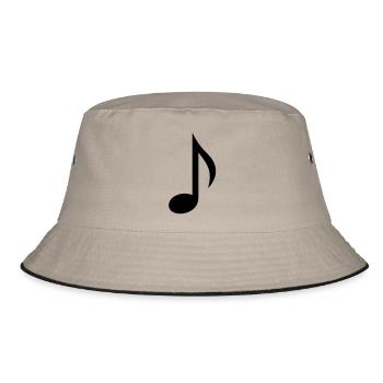 Note - Bucket Hat - Khaki/Schwarz - Vorne