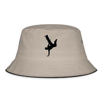Dancer - Bucket Hat - Khaki/Schwarz - Vorne