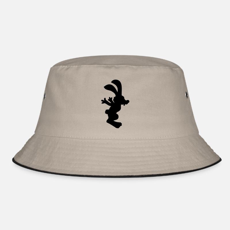 Bunny Jumping Hopping Bunny Funny Hopping Jumps Cool Bucket Hat