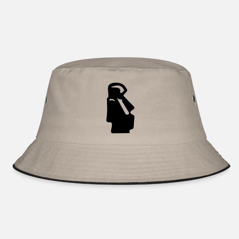 Easter Island statue Bucket Hat
