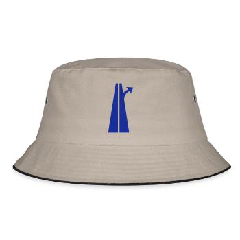 highway - Bucket Hat - khaki/black - Front