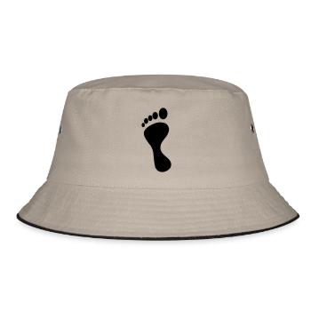 abdruck - Bucket Hat - Khaki/Schwarz - Vorne