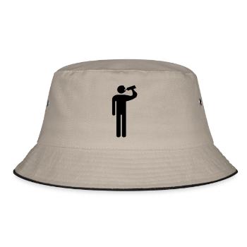 drink - Bucket Hat - khaki/black - Front