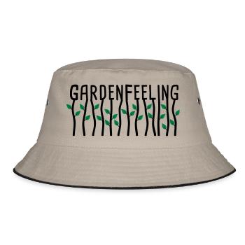 Gardenfeeling - Bucket Hat - Khaki/Schwarz - Vorne