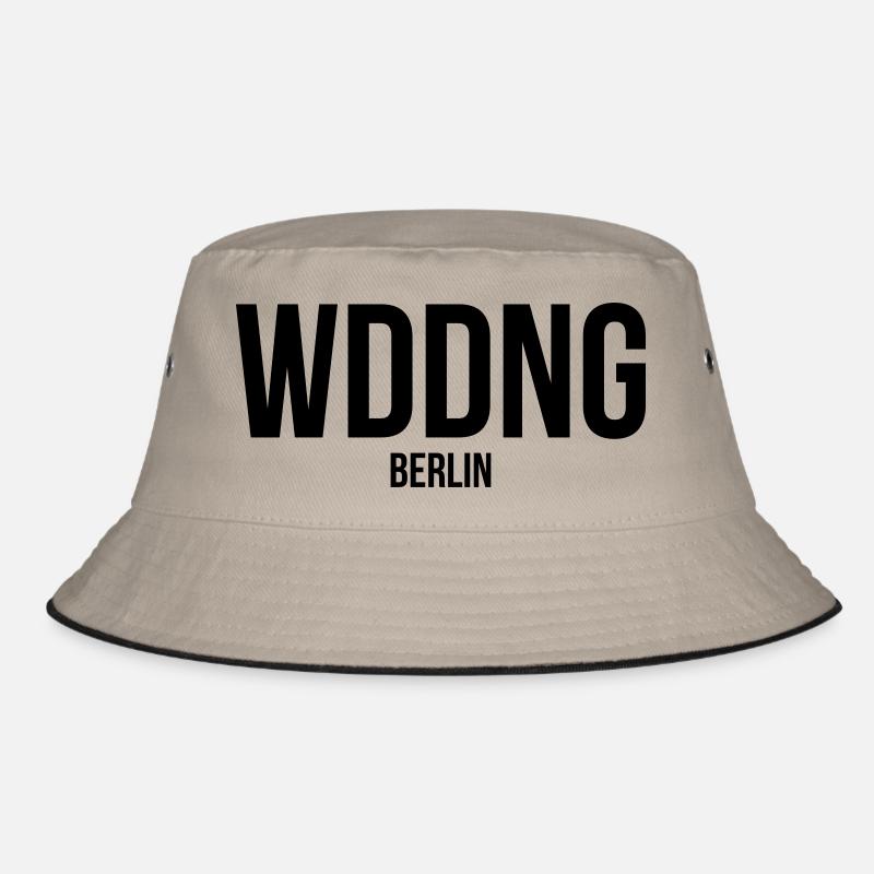 WEDDING BERLIN - Bucket Hat - Khaki/Schwarz