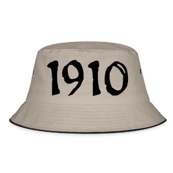 1910_vec_1de - Bucket Hat - khaki/black - Front