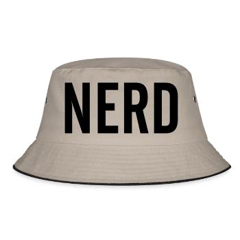 Nerd - Bucket Hat - khaki/black - Front