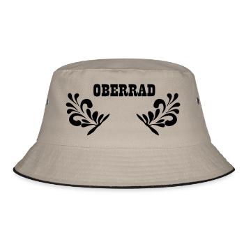 OBERRAD - Frankfurt Stadtteil Shirt - Bucket Hat - Khaki/Schwarz - Vorne