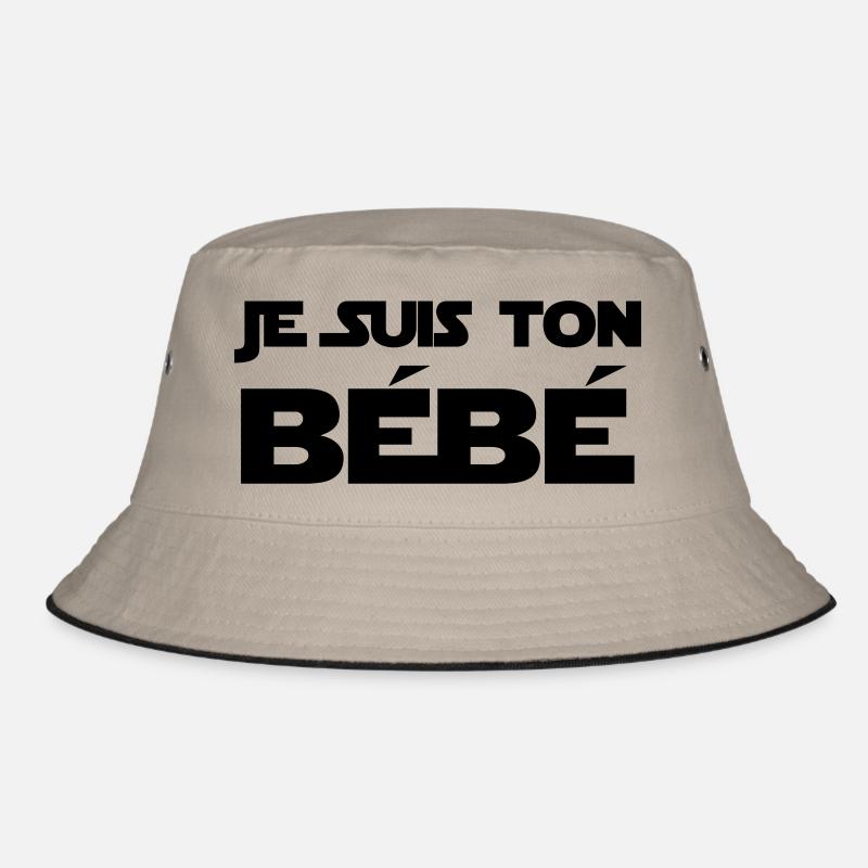 Je suis ton Bébé / Naissance / Papa / Maman / bebe - Bob - kaki/noir