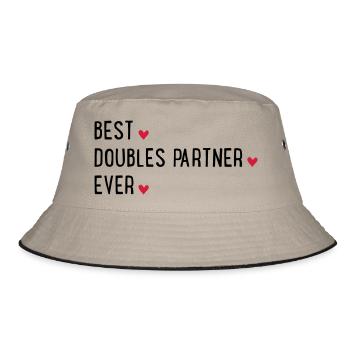 Doppel Partner - Bucket Hat - Khaki/Schwarz - Vorne