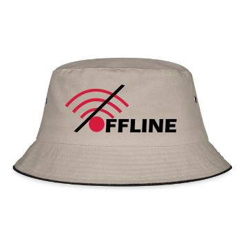 Offline - Bucket Hat - khaki/black - Front