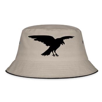 Rabe-1 - Bucket Hat - Khaki/Schwarz - Vorne