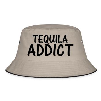 tequila addict - Bucket Hat - khaki/black - Front