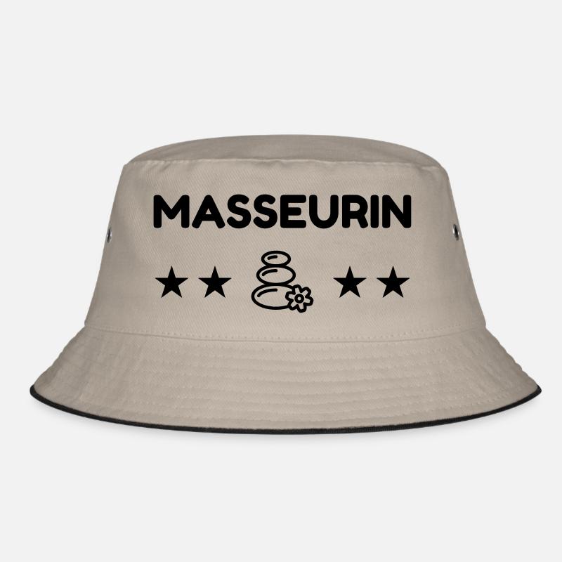 Massage Masseur Masseuse Work Job Travail Bucket Hat