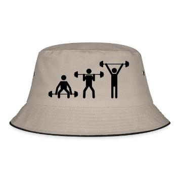 beast mode - Bucket Hat - khaki/black - Front