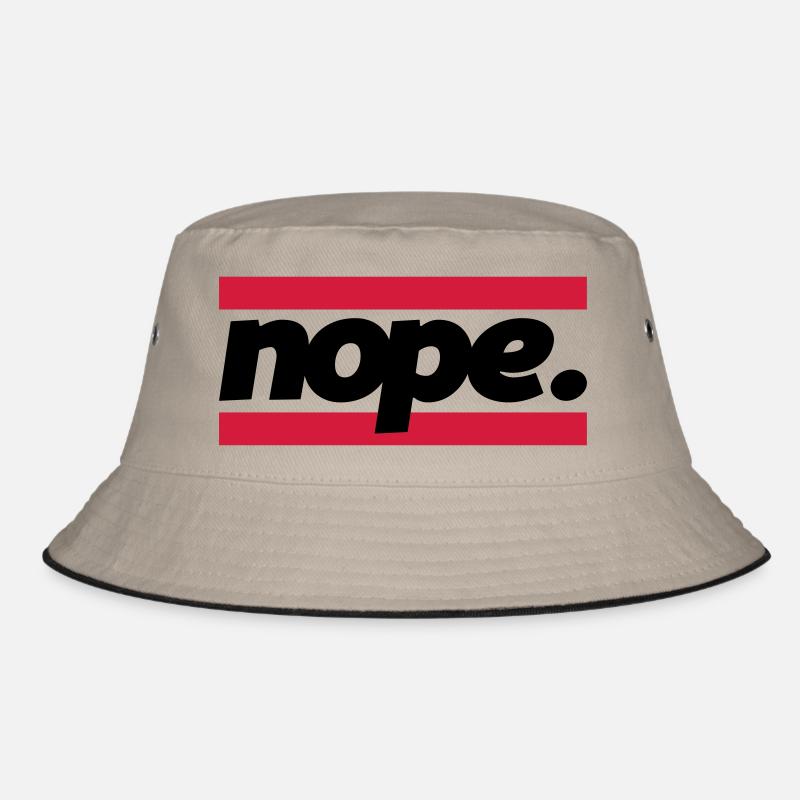 nope graphic Bucket Hat