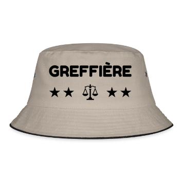 greffier / greffe / tribunal / justice / juge - Bob - kaki/noir - Devant