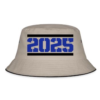 2025 - Bucket Hat - Khaki/Schwarz - Vorne