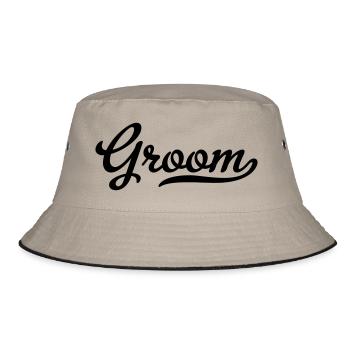 Bräutigam - Bucket Hat - Khaki/Schwarz - Vorne