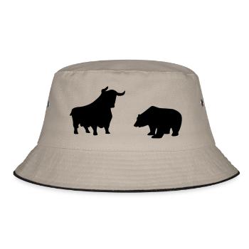 Bull and Bear - Bucket Hat - khaki/black - Front