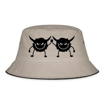 Cheeky Monster Team - Bucket Hat - khaki/black - Front
