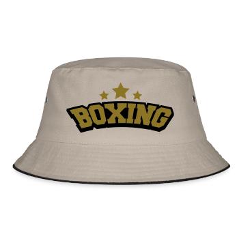 Boxing - Bucket Hat - Khaki/Schwarz - Vorne