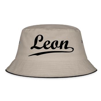 leon - Bucket Hat - khaki/black - Front