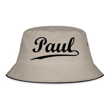 paul - Bucket Hat - khaki/black - Front
