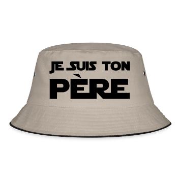 Je suis ton Père / Papa / Pere / Geek / Humour - Bucket Hat - khaki/black - Front