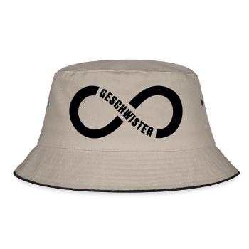 Geschwister Unendlichkeit - Bucket Hat - Khaki/Schwarz - Vorne