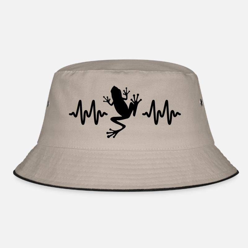 Frosch - Bucket Hat - Khaki/Schwarz