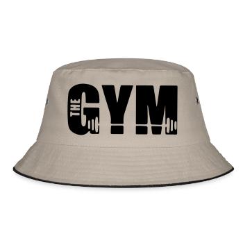 the gym - Bucket Hat - khaki/black - Front