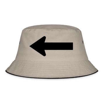 pfeil - Bucket Hat - Khaki/Schwarz - Vorne