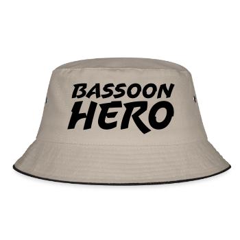 Bassoon Hero - Bucket Hat - Khaki/Schwarz - Vorne