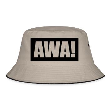 Awa - Bucket Hat - Khaki/Schwarz - Vorne