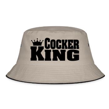 COCKER KING Cocker Spaniel - Bucket Hat - khaki/black - Front