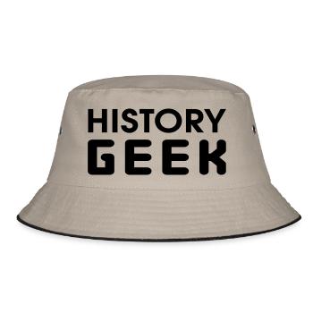 History Geek - Bucket Hat - khaki/black - Front