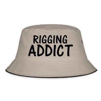 rigging addict - Bucket Hat - khaki/black - Front