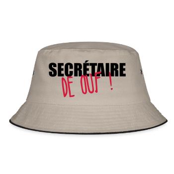 Secretary / Secretariat / Sekretärin / Secrétaire - Bucket Hat - khaki/black - Front